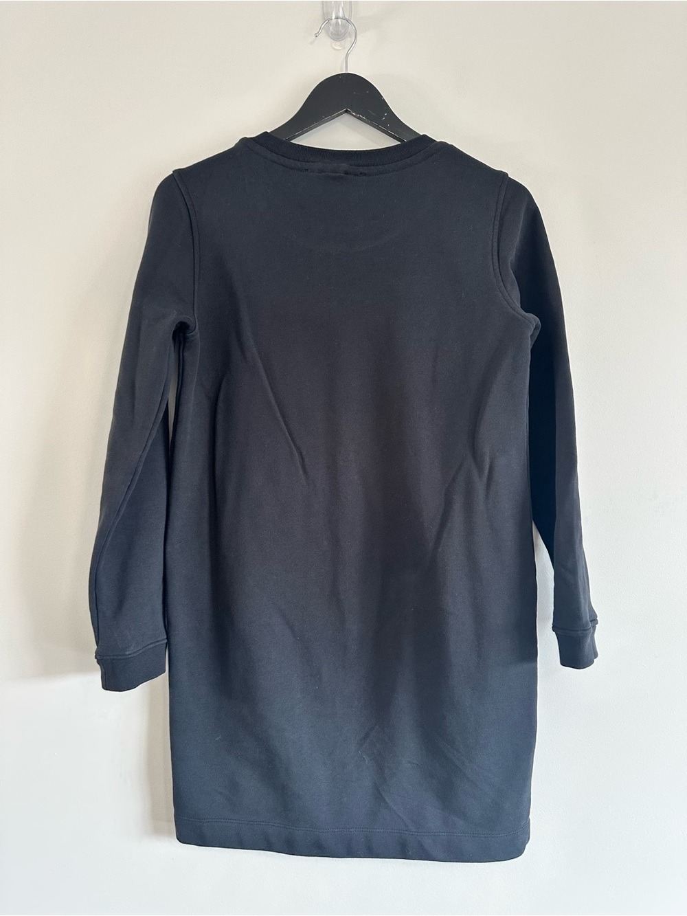 Love Moschino Black Sweatshirt Dress with Red Sequin Heart Black Size 4 - Picture 4 of 11